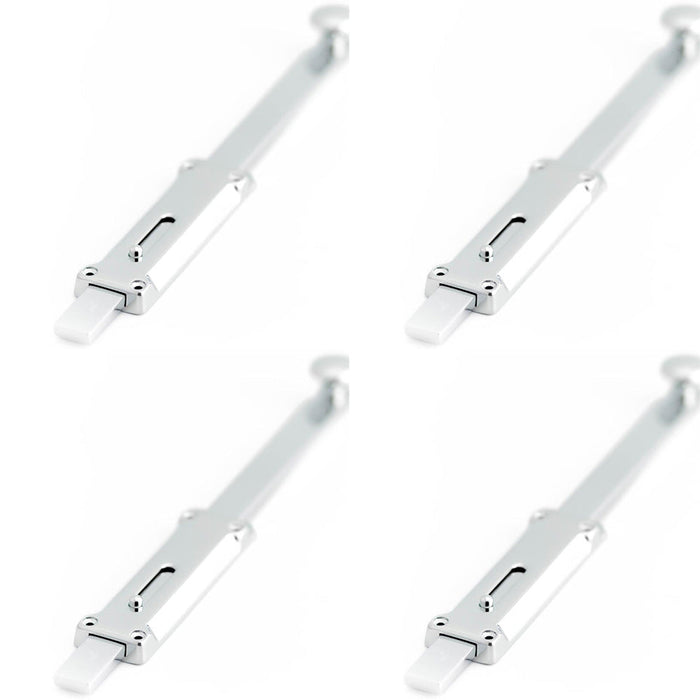 PACK Premium Architectural Door Bolts 300x35mm Polished Chrome Finish Door Bolt Lock