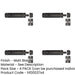 PACK Stylish Architectural Slide Door Bolts Matt Black Finish 150x35mm Door Bolt Lock-1