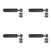 PACK Stylish Architectural Slide Door Bolts Matt Black Finish 150x35mm Door Bolt Lock