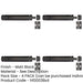 PACK Premium Architectural Slide Door Bolts 200x35mm Elegant Matt Black Finish Door Bolt Lock-1