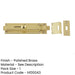 Premium Polished Brass Architectural Slide Bolts 150x40mm Enhanced Security Door Bolt Lock-1