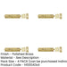 PACK Premium Polished Brass Architectural Slide Bolts 150x40mm Enhanced Security Door Bolt Lock-1