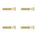PACK Premium Polished Brass Architectural Slide Bolts 150x40mm Enhanced Security Door Bolt Lock