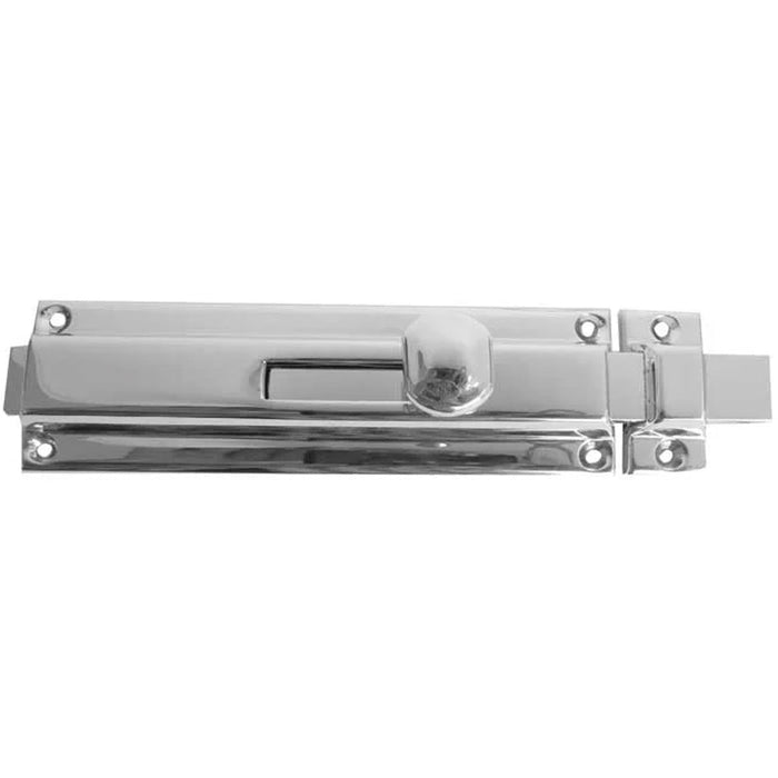 Premium Architectural Slide Bolts Polished Chrome 150x40mm Enhanced Security Door Bolt Lock