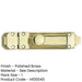 Premium Polished Brass Contract Door Bolts 138x30mm Enhanced Security Door Bolt Lock-1