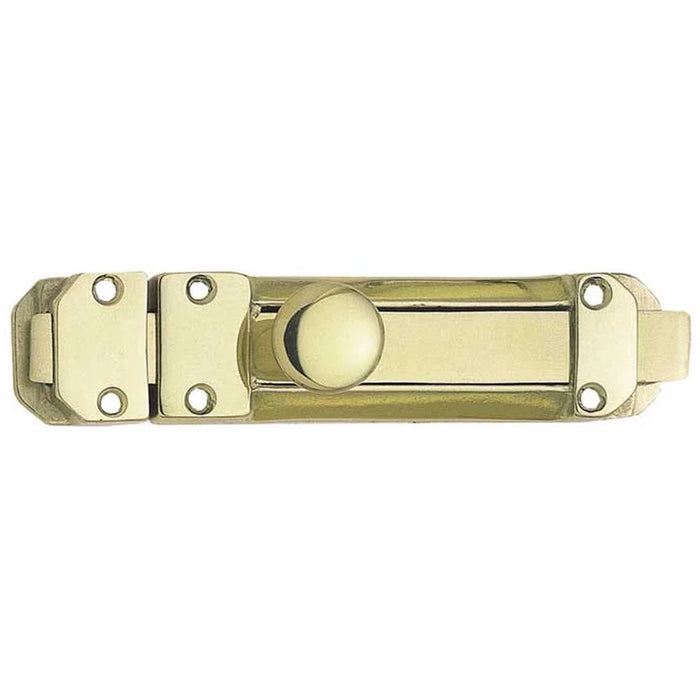 Premium Polished Brass Contract Door Bolts 138x30mm Enhanced Security Door Bolt Lock