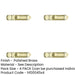 PACK Premium Polished Brass Contract Door Bolts 138x30mm Enhanced Security Door Bolt Lock-1