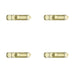 PACK Premium Polished Brass Contract Door Bolts 138x30mm Enhanced Security Door Bolt Lock