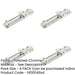 PACK High-Security Contract Door Bolts 138x30mm Polished Chrome Finish Door Bolt Lock-1
