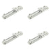 PACK High-Security Contract Door Bolts 138x30mm Polished Chrome Finish Door Bolt Lock