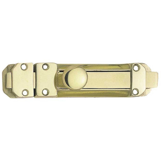 High-Security Contract Door Bolts 116x30mm Polished Brass Door Bolt Lock