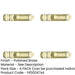 PACK High-Security Contract Door Bolts 116x30mm Polished Brass Door Bolt Lock-1
