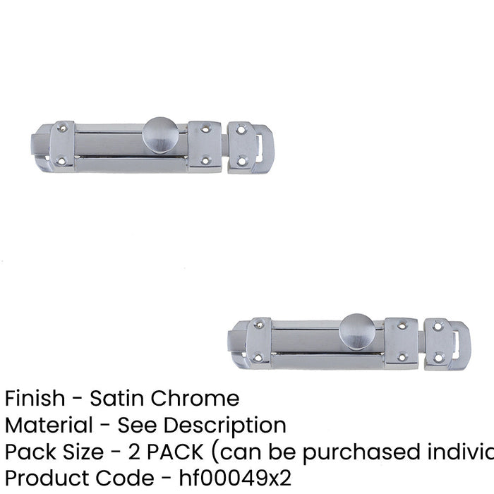 PACK Premium 116x30mm Satin Chrome Contract Door Bolts Ultimate Security Door Bolt Lock (1)-1