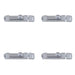 PACK Premium 116x30mm Satin Chrome Contract Door Bolts Ultimate Security Door Bolt Lock
