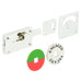 Polished Nickel Indicator Lock Privacy Sliding Bathroom Toilet Door Bolt