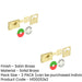 PACK High-Quality Satin Brass Indicator Lock Enhanced Privacy Sliding Bathroom Toilet Door Bolt-1