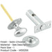 Satin Chrome Bathroom Mortice Bolt Secure Privacy Sliding Bathroom Toilet Door Bolt-1