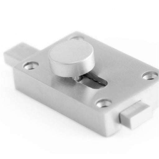 High-Quality Bathroom Indicator Bolt 50x50mm Satin Chrome Finish Sliding Bathroom Toilet Door Bolt