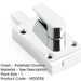 Polished Chrome Bathroom Indicator Bolt 61x42mm Occupancy Signaling Sliding Bathroom Toilet Door Bolt-1