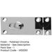 Durable Polished Chrome Bathroom Slide Bolts 63x25mm Enhanced Security Sliding Toilet Door-1