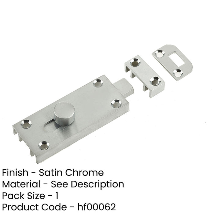 Premium Satin Chrome Bathroom Slide Bolts Enhanced Security Privacy Sliding Toilet Door-1