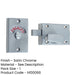 Satin Chrome Bathroom Indicator Bolt 61x42mm Perfect Door Sliding Toilet Door Lock-1