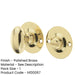 Polished Brass Bathroom Turn Release Deadbolts with Spindle Toilet Thumturn Lock-1