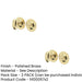 PACK Polished Brass Bathroom Turn Release Deadbolts with Spindle Toilet Thumturn Lock-1