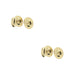 PACK Polished Brass Bathroom Turn Release Deadbolts with Spindle Toilet Thumturn Lock