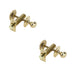 PACK Polished Brass Bathroom Mortice Bolt Secure Privacy Toilet Thumturn Lock
