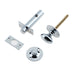 Polished Chrome Bathroom Bolt with Mortice Lock Enhanced Security Toilet Thumturn Lock
