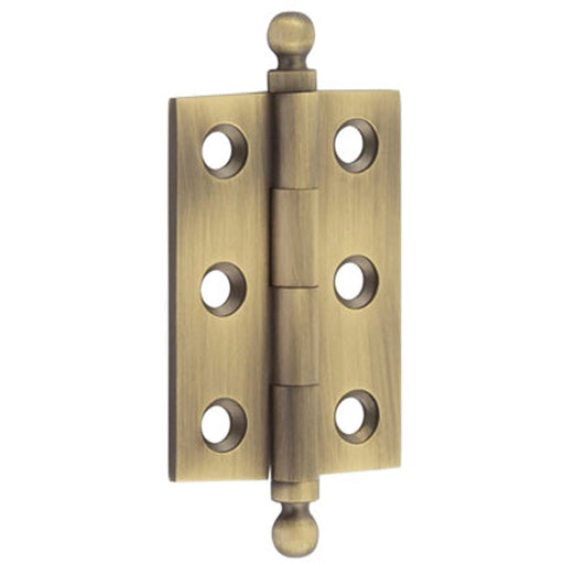 Elegant Antique Brass Finial Hinge 50x35mm Cabinet Doors Solid Brass Door Hinges