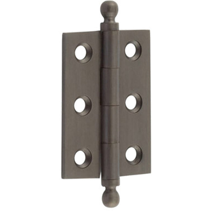 Elegant Dark Bronze Finial Hinge 50x35mm Cabinet Doors Solid Brass Door Hinges