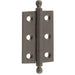 Elegant Dark Bronze Finial Hinge 50x35mm Cabinet Doors Solid Brass Door Hinges