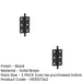 PACK Elegant Matt Black Finial Hinge 50x35mm Cabinet Doors Solid Brass Door Hinges (1)-1