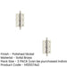 PACK Elegant Polished Nickel Finial Hinge 50x35mm Cabinet Doors Solid Brass Door Hinges (1)-1