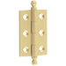 Elegant Satin Brass Finial Hinge 50x35mm Cabinet Doors Solid Brass Door Hinges