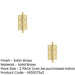 PACK Elegant Satin Brass Finial Hinge 50x35mm Cabinet Doors Solid Brass Door Hinges (1)-1