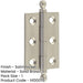 Elegant Satin Nickel Finial Hinge 50x35mm Cabinet Doors Solid Brass Door Hinges-1
