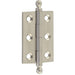 Elegant Satin Nickel Finial Hinge 50x35mm Cabinet Doors Solid Brass Door Hinges
