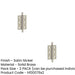 PACK Elegant Satin Nickel Finial Hinge 50x35mm Cabinet Doors Solid Brass Door Hinges (1)-1
