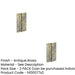PACK Heavy-Duty Double Phosphor Bronze Washered Hinge Antique Brass 76x50x2.5mm Door Hinges (1)-1