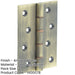 Heavy-Duty Double Phosphor Bronze Washered Hinge Antique Brass 102x76x3mm Door Hinges-1