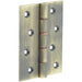 Heavy-Duty Double Phosphor Bronze Washered Hinge Antique Brass 102x76x3mm Door Hinges