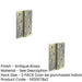 PACK Heavy-Duty Double Phosphor Bronze Washered Hinge Antique Brass 102x76x3mm Door Hinges (1)-1