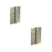 PACK Heavy-Duty Double Phosphor Bronze Washered Hinge Antique Brass 102x76x3mm Door Hinges (1)