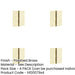 PACK High-Quality Polished Brass Projection Hinge 102x102x3mm Doors Cabinets Door Hinges-1
