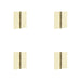 PACK High-Quality Polished Brass Projection Hinge 102x102x3mm Doors Cabinets Door Hinges