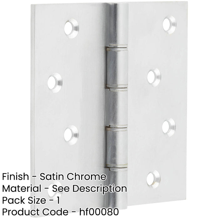 High-Quality Satin Chrome Projection Hinge 102x102x3mm Seamless Functionality Door Hinges-1