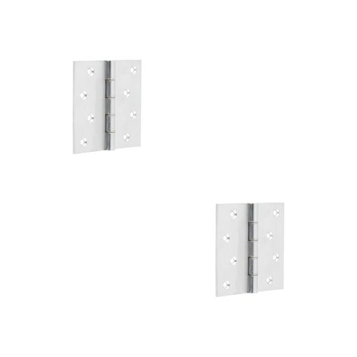 PACK High-Quality Satin Chrome Projection Hinge 102x102x3mm Seamless Functionality Door Hinges (1)